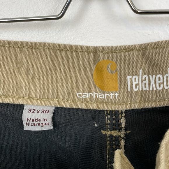 Carhartt Relaxed Fit Mens 32x30 distroyed Stained Casual Work Pants - Picture 12 of 12
